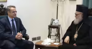 Στον Λίβανο ο Πρωθυπουργός: Μήνυμα υπέρ της σταθερότητας στη Μέση Ανατολή η επίσκεψή του – Συνάντηση με τον Πατριάρχη Αντιοχείας