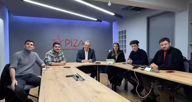 Συνάντηση του προέδρου του ΣΥΡΙΖΑ με τη Γραμματεία της Νεολαίας του κόμματος