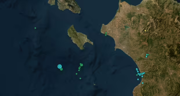 Διπλός σεισμός στη Ζάκυνθο: Στη θαλάσσια περιοχή δυτικά του νησιού το επίκεντρο