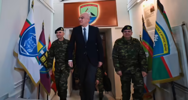Στην έδρα της 9ης Μηχανοποιημένης Ταξιαρχίας Πεζικού «Ανδριανούπολη» ο Ν. Δένδιας