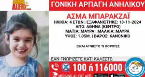 Αθήνα: Πατέρας απήγαγε την 4χρονη κόρη του – Η ανακοίνωση του Χαμόγελου του Παιδιού