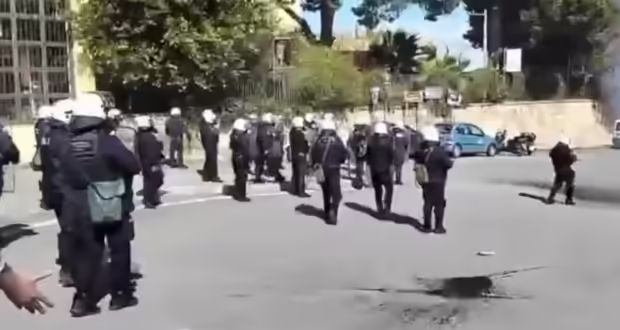 Τέμπη: Ένταση και επεισόδια στο συλλαλητήριο στο Ηράκλειο