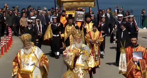 Κέρκυρα: Με κατάνυξη η λιτάνευση του σκηνώματος της Αγίας Θεοδώρας