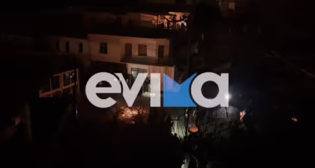 Χωρίς ρεύμα περιοχές της Εύβοιας στην «καρδιά» της κακοκαιρίας