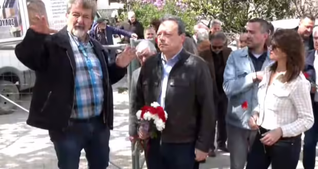 Θεσσαλονίκη: Επίσκεψη Φάμελλου στους ομαδικούς τάφους πολιτικών κρατουμένων στο Επταπύργιο