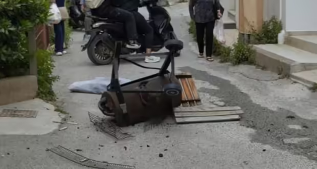 Ηράκλειο: Ψησταριά «προσγειώθηκε» πάνω σε άνδρα και τον έστειλε στο νοσοκομείο – «Ζω από τύχη»