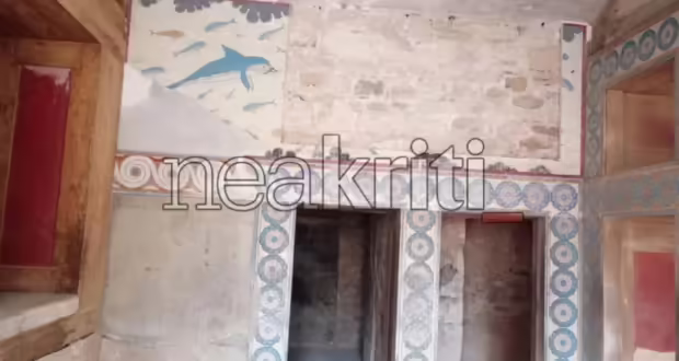 Κνωσός: Οργή μετά την κατάρρευση της τοιχογραφίας με τα δελφίνια στο μινωικό ανάκτορο