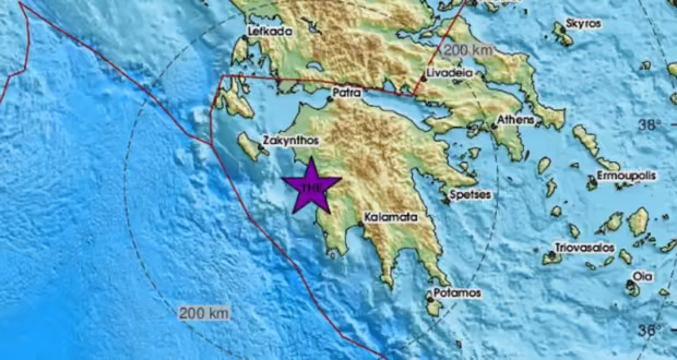 Σεισμός στην Ηλεία: 4,1 Ρίχτερ κοντά στη Ζαχάρω