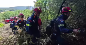 Φωτιά στη Ριτσώνα: Πώς οι δασοκομάντος περικύκλωσαν το μέτωπο και το έθεσαν από έλεγχο – Δείτε βίντεο