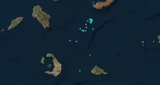 Σεισμός 3,4 Ρίχτερ ανάμεσα σε Σαντορίνη και Αμοργό – Στα 11,5 χιλιόμετρα το εστιακό βάθος