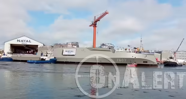 Έπεσε στο νερό η τρίτη φρεγάτα FDI Belharra «Φορμίων» του Πολεμικού Ναυτικού – Εντυπωσιακές εικόνες