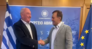 Συνάντηση του Κυριάκου Γιαννόπουλου με τον Γιάννη Βρούτση- Λύση για τα κολυμβητήρια της Θεσσαλονίκης