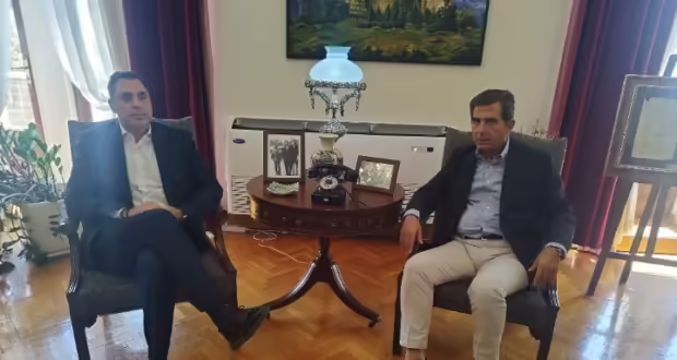 Θεσσαλονίκη: Επίσκεψη Γ. Σμυρλή στο Διοικητήριο και συνάντηση με τον Κ. Γκιουλέκα για την προετοιμασία της 89ης ΔΕΘ
